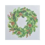 Lot de 20 serviettes en papier couronne de pin