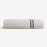 Serviette de plage en coton salerno bleu marin 100 x 180 cm
