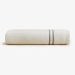 Serviette de plage en coton salerno moka brown 100 x 180 cm