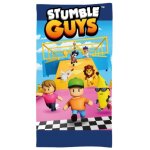 Serviette de plage enfant stumble guys 70 x 140 cm (taille 70 x 140 cm, couleur bleu)