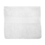 Serviette de toilette en coton 500 gr / m2 lagune blanc, par soleil d'ocre