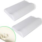 Set de 2 oreillers ergonomiques en mousse a m�moire de forme