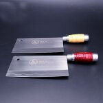 Set 2 pcs - couteau a trancher de qualit suprieure pour chef, pour l cuisine chinoise, rasoir tranchant, ...