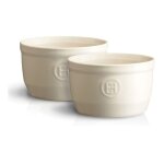 Set de 2 ramequins n10 beige en céramique Set de 2 ramequins n10 beige en céramique