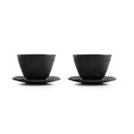 Set 2 tasses + sous - tasse fer fondu clasica 0. 120 l