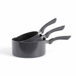 Set de 3 casseroles aspect pierre