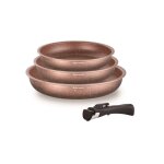 Set de 3 po�les arthur martin en aluminium : 1