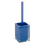 Set de 4 accessoires de salle de bain � poser vista en r�sine - bleu - bleu - -