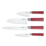 Set de 4 couteaux professionnels avec revtement en cramique couteaux en cramique santoku - usage domestique ...