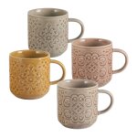 Set de 4 mugs en porcelaine bella terra Set de 4 mugs en porcelaine bella terra