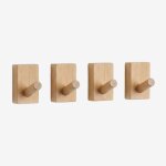 Set de 4 pat�res murales en bois drura bois de mangue