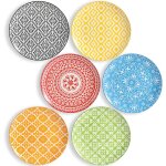 Set 6 assiettes plates en c�ramique 25 cm