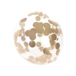 Set de 6 ballons gonflables confettis dor�s 30 cm