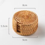 Set de 6 sous - verres pour boissons kungfu, accessoires de th, vaisselle ronde, napperon, tapis de ...