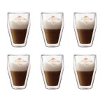 Set 6 verres thermo - bodum - titlis - double paroi - 0. 35 l - transparent Set 6 verres thermo - bodum - titlis - double paroi - 0. 35 l - transparent