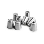 Set de 8 douilles russes noel inox