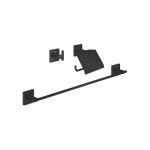 Set d'accessoires grohe start cube 3 - en - 1 m�tal noir mat 600 mm