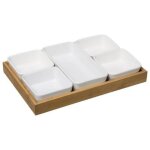 Set apéritif 6 pièces bambou 28cm naturel Set apéritif 6 pièces bambou 28cm naturel