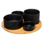 Set ap�ritif modern wood