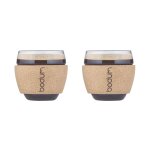 Set bodum 2 verres 0. 1l bande en liege Set bodum 2 verres 0. 1l bande en liege