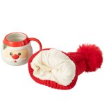 Set cadeau mug père noël et bonnet Set cadeau mug père noël et bonnet