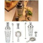 Set a cocktails - shaker en verre avec filtre int�gr� en acier inoxydable