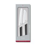 Set avec couteau a pain et a p�tisserie et couteau santoku set 2pz noir