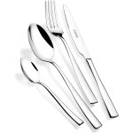 Set de couverts 24 pices avec couteau a steak en acier inoxydable 18 / 10 design contemporain finition ...
