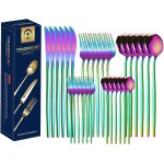 Set de couverts 30pcs, service de table pour 6 personnes, set de couverts coloré, coloré, finition mate, ... Set de couverts 30pcs, service de table pour 6 personnes, set de couverts coloré, coloré, finition mate, ...
