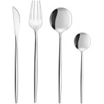 Set couverts de table 6 personnes, ensemble de couverts inox 24 pices, comprend des couteaux / fourchettes ...