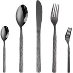 Set couverts de table noir 12 personnes, service de couvert acier inoxydable 60 pièce, ménagères avec ... Set couverts de table noir 12 personnes, service de couvert acier inoxydable 60 pièce, ménagères avec ...