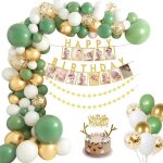 Set de d�corations d'anniversaire - toloye - jungle - animaux exotiques - multi - fonctionnel - facile ...