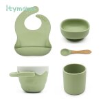 Set f - w oliver - filles'alimentation en silicone pour bb, solide, assiette, ensemble britannique, ...