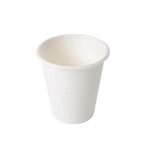 Set de gobelets - vaisselle jetable - blanc - 12 pi�ces - canne � sucre - 20 cl