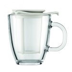 Set mug en verre 0. 35l et son filtre en nylon blanc k11239 - 913 yo - yo set