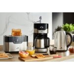 Set petit djeuner  cafetire isotherme, grille - pain tactile et bouilloire inox 1, 7l