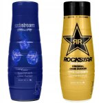 Set sirop sodastream cola zero et rockstar zero 440ml