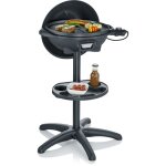 Severin pg 8541 - barbecue gril - lectrique - 1320 cm - thermomtre intgr - noir mat