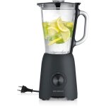 Severin sm 3724 blender 1, 5 l m�langeur de table 600 w noir et transparent