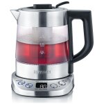 Severin wk 3473 bouilloire 1 l 2200 w acier inoxydable et transparent