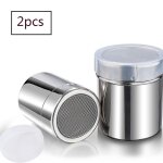 Shaker a cacao en acier inoxydable de haute qualit, 2 tailles, sucrier en poudre pour goodnice