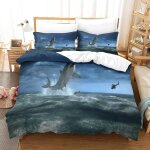 Shark microfibre douce facile d'entretien housse de couette de parure de convient �� toutes les personnes ...
