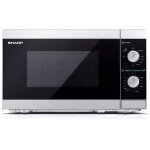 Sharp yc - mg01e - s - four micro - ondes grill - pose libre - 20 litres - 800 watt - argent / noir
