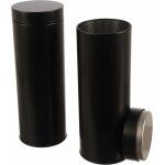 Shiba - 2 x boîte ronde a dosettes de café ou de conservation (noire), etanches, en métal, pour env. ... Shiba - 2 x boîte ronde a dosettes de café ou de conservation (noire), etanches, en métal, pour env. ...
