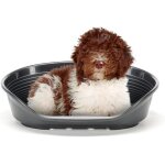 Shiba - panier chien panier chat 100% en plastique, respirante et antidrapante siesta deluxe, 82 x 59, ...
