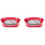 Shiba - panier chien corbeilles pour chats, lit pour chien en plastique respirante et antidrapante siesta ...