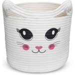 Shiba - paniers de rangement bb, coton panier corbeille a linge, boite de rangement jouet enfant, joli ...