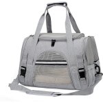 Shiba - sac transport chat, sac transport chien respirant et pliable, caisse de transport chat avec bandoulir ...