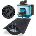 Shiliu - bazerga tapis litire chat pour bac a litire chat et maison de toilette chat, 38 - 61 cm, impermabl ...
