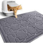 Shiliu - durable tapis de litire pour chat - 90 x 60 cm - jumbo - tapis antidrapant pour bac a litire ...